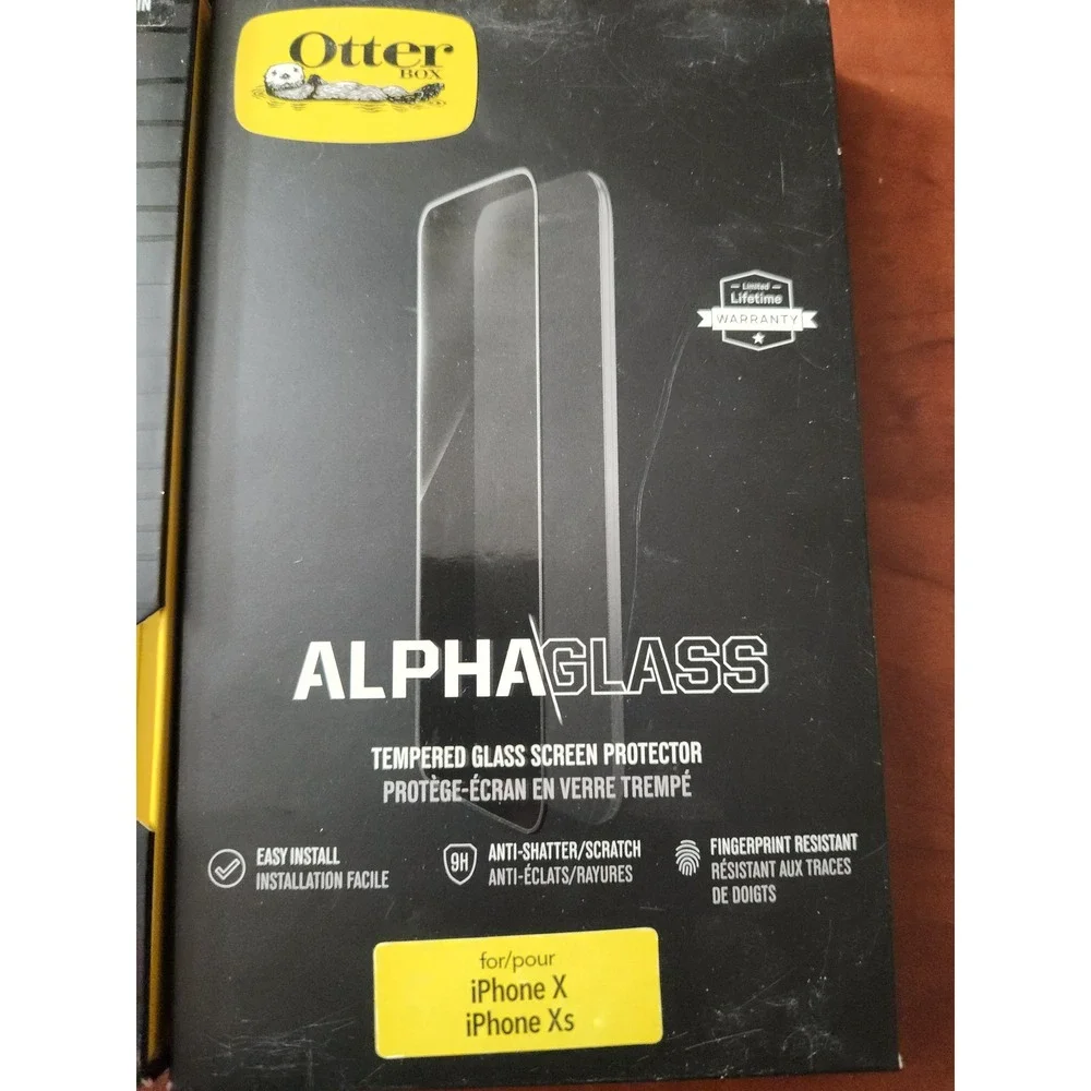 OtterBox Symmetry Case and Alpha Glass Screen Protector for iPhone X iPhone Xs